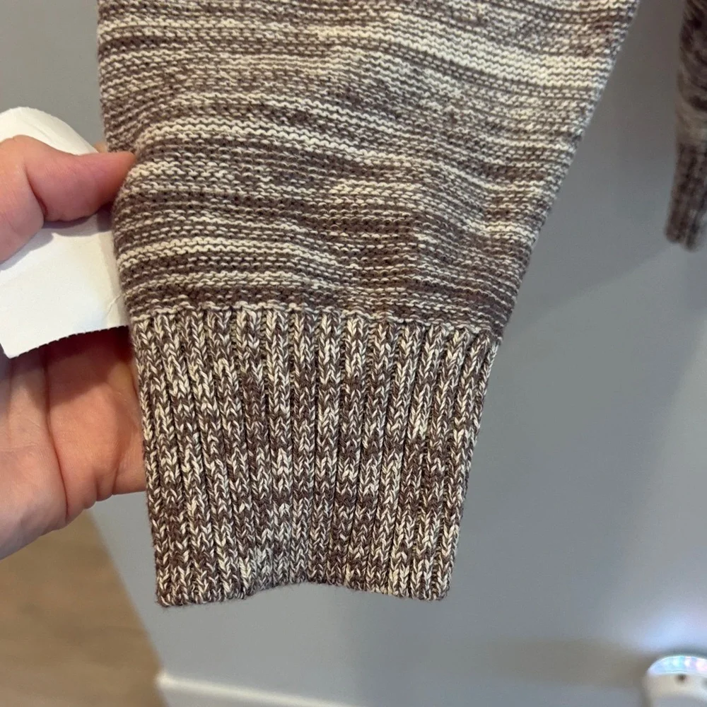 Men's Heathered Brown Crewneck Sweater